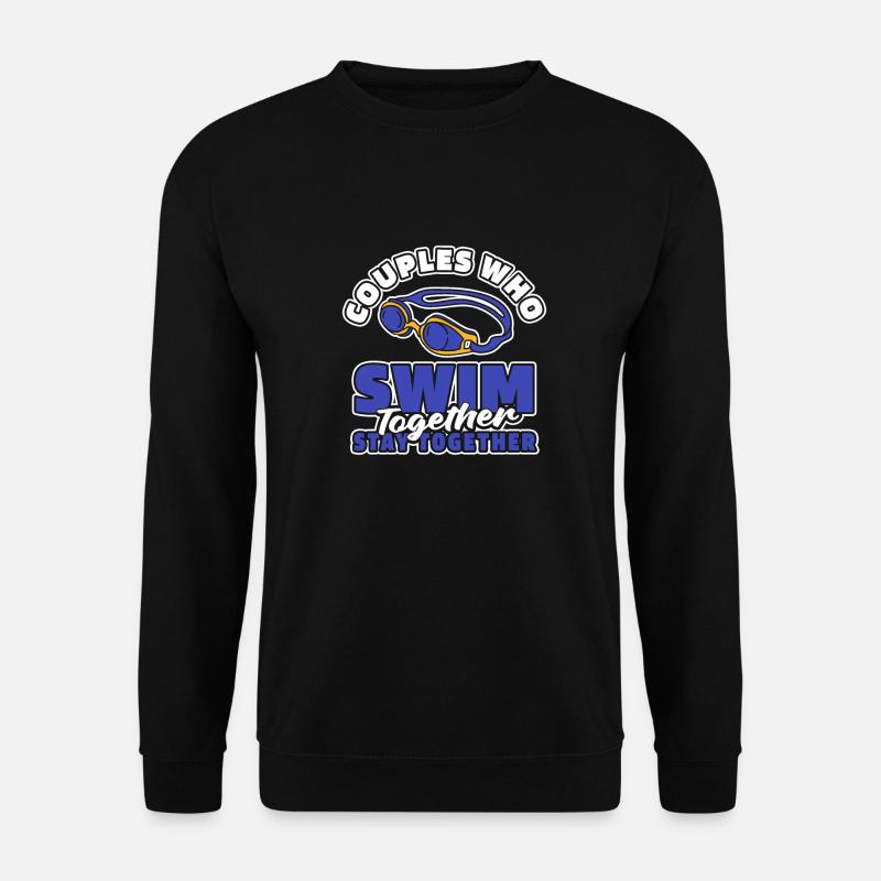 Schwimmen Schwimmer Paar - Unisex Pullover - Schwarz
