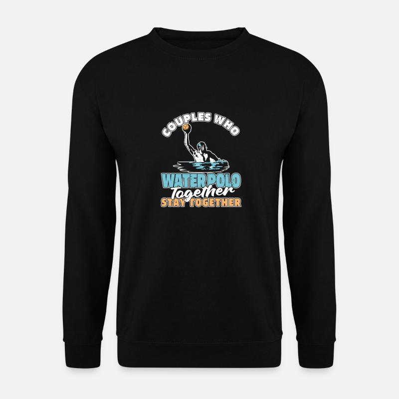 Wasserball Wasserballer Paar - Unisex Pullover - Schwarz