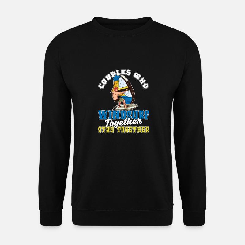 Windsurfing Windsurfer Couple - Unisex Sweatshirt - black