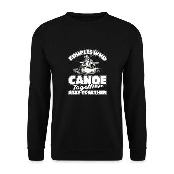 Kanu Kanute Paar - Unisex Pullover - Schwarz - Vorne - Alina (178cm) & Michal (187cm)