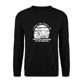 Entwickler Coder Programmierer Computer - Unisex Pullover - Schwarz - Vorne - Alina (178cm) & Michal (187cm)