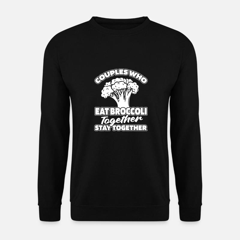 Brokkoli Paar - Unisex Pullover - Schwarz