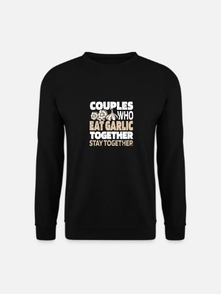 Garlic Knobi Knofi Pair - Unisex Sweatshirt - black