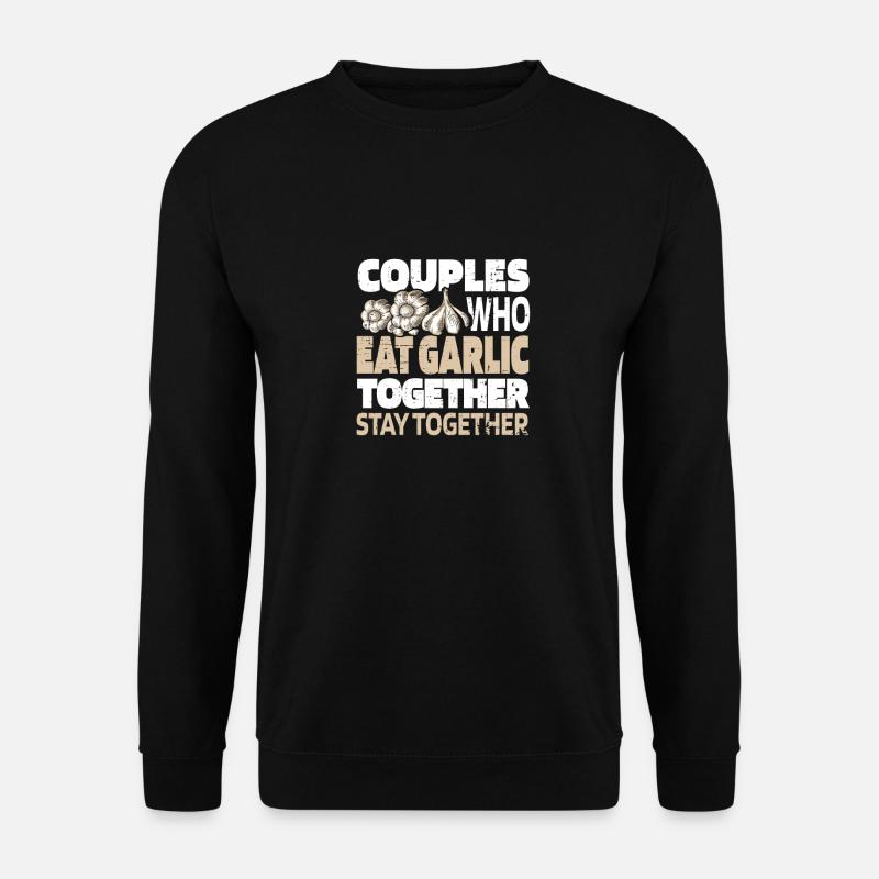 Garlic Knobi Knofi Pair - Unisex Sweatshirt - black
