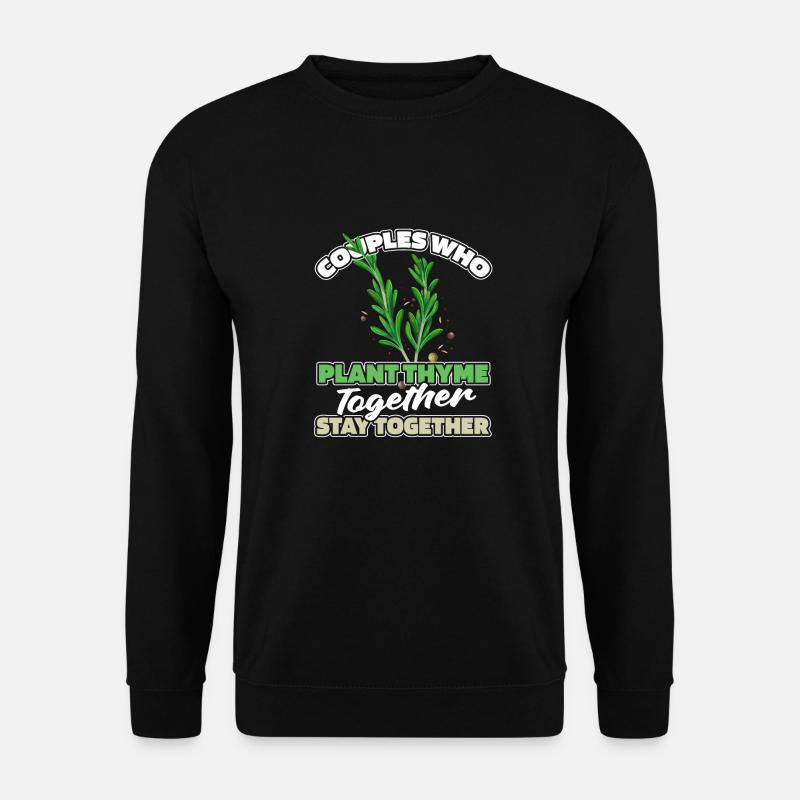 Thyme Herbal Pair - Unisex Sweatshirt - black