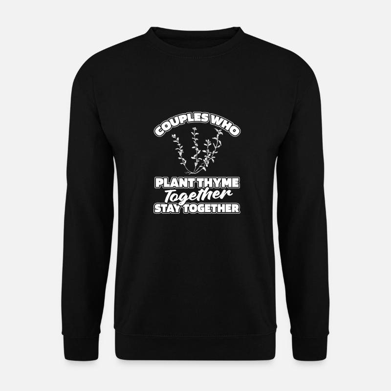 Thyme Herbal Pair - Unisex Sweatshirt - black