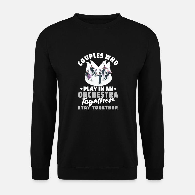 Orchester Paar - Unisex Pullover - Schwarz