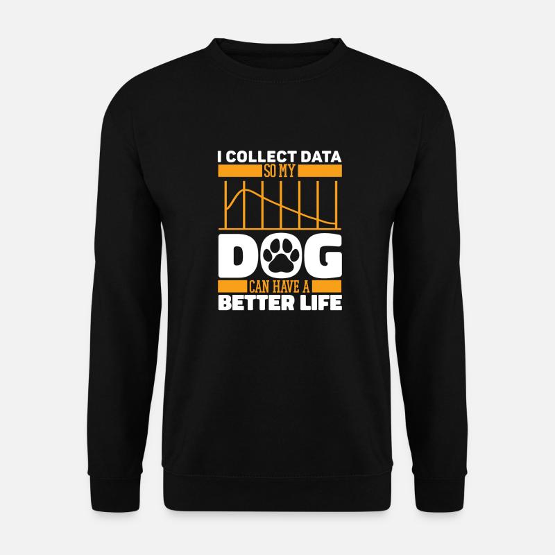 Data Science Data Analyst Hund - Unisex Pullover - Schwarz