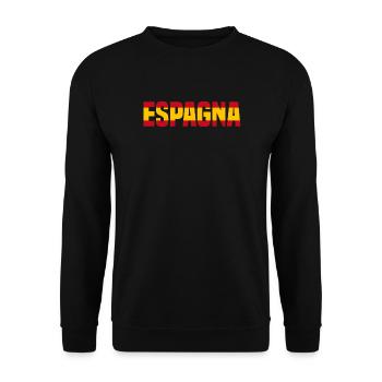 Spain - Unisex Sweatshirt - black - Front - Alina (178cm) & Michal (187cm)