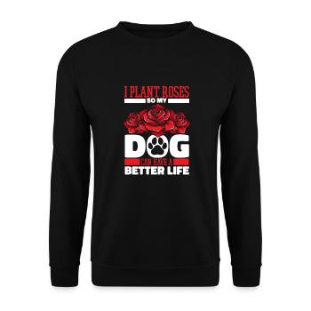 Rose Chien - Sweat-shirt Unisexe - noir - Devant - Alina (178cm) & Michal (187cm)