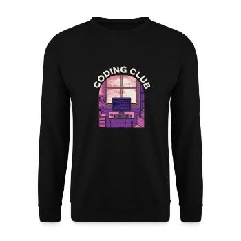 Developer Coder Programmer Association - Unisex Sweatshirt - black - Front - Alina (178cm) & Michal (187cm)