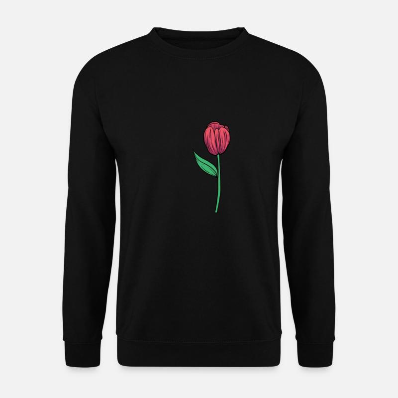 Tulips Flower Tulips - Unisex Sweatshirt - black