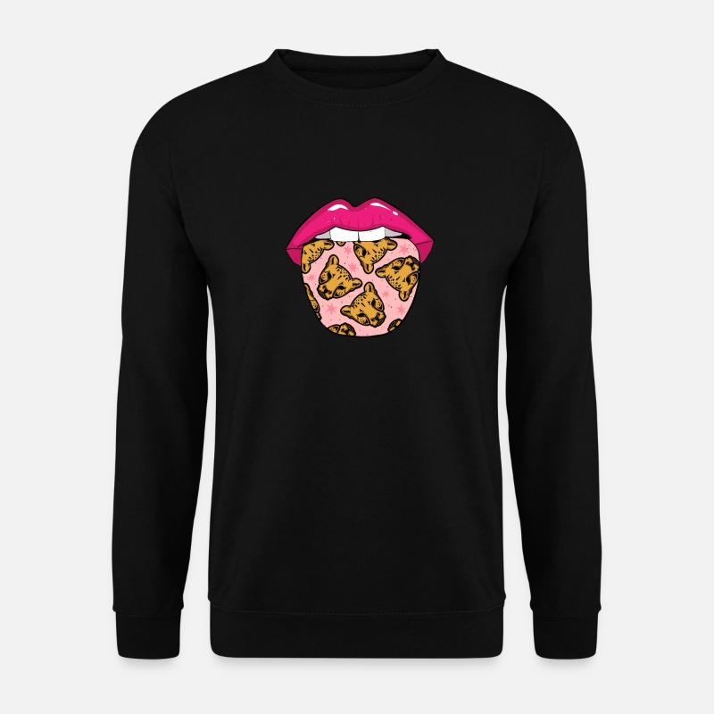 Gepard Zunge - Unisex Pullover - Schwarz