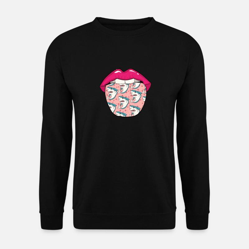 Haifisch Zunge - Unisex Pullover - Schwarz