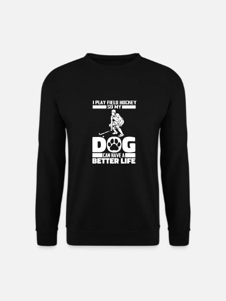 Chien de hockey sur gazon - Sweat-shirt Unisexe - noir