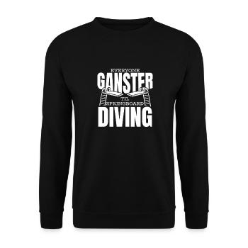 Plongeur plongeur Gangster - Sweat-shirt Unisexe - noir - Devant - Alina (178cm) & Michal (187cm)