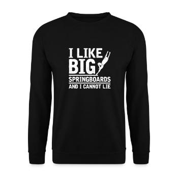 Diving Divers Lustig - Unisex Sweatshirt - black - Front - Alina (178cm) & Michal (187cm)