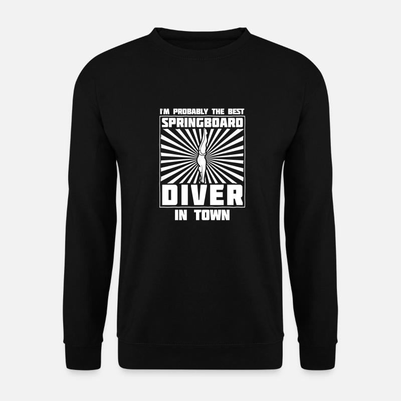 Turmspringen Turmspringer Taucher - Unisex Pullover - Schwarz