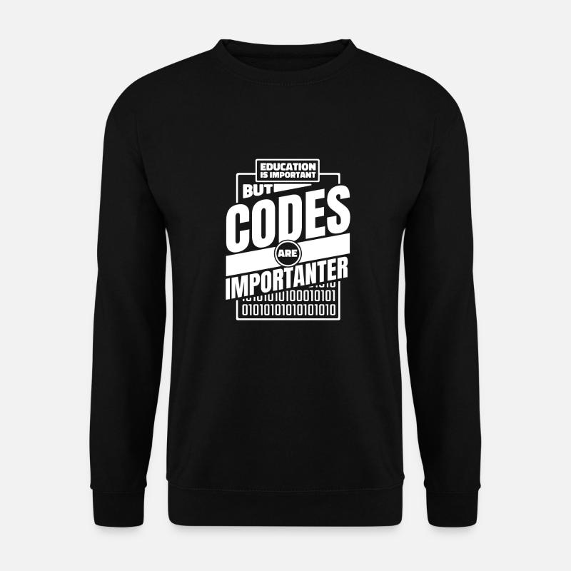 Développeur Coder Programmeur Drôle - Sweat-shirt Unisexe - noir