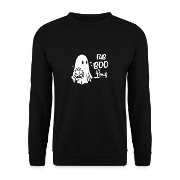 Halloween Pumpkin - Unisex Sweatshirt - black - Front - Alina (178cm) & Michal (187cm)
