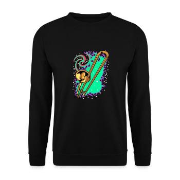 Spielmannszug Trombone Bunt - Sweat-shirt Unisexe - noir - Devant - Alina (178cm) & Michal (187cm)