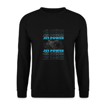 Mécanicien avion Jet - Sweat-shirt Unisexe - noir - Devant - Alina (178cm) & Michal (187cm)