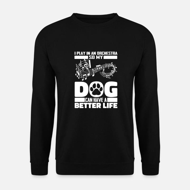 Orchester Hund - Unisex Pullover - Schwarz