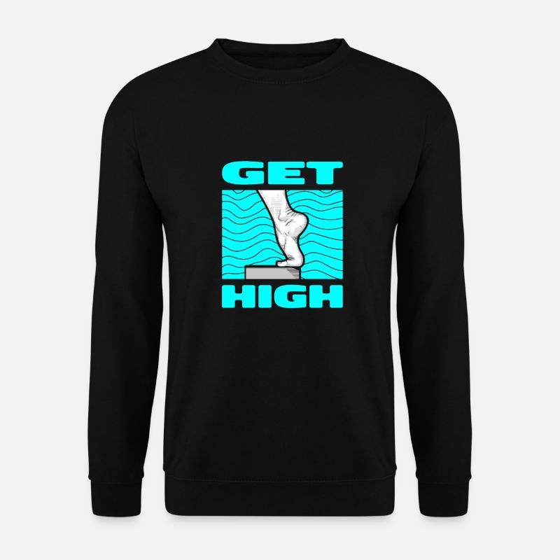 Turmspringen Turmspringer Hoch - Unisex Pullover - Schwarz