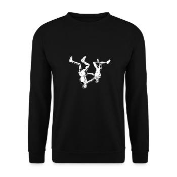 Indoor Skydiving Indoor Fallschirmspringen - Unisex Sweatshirt - black - Front - Alina (178cm) & Michal (187cm)