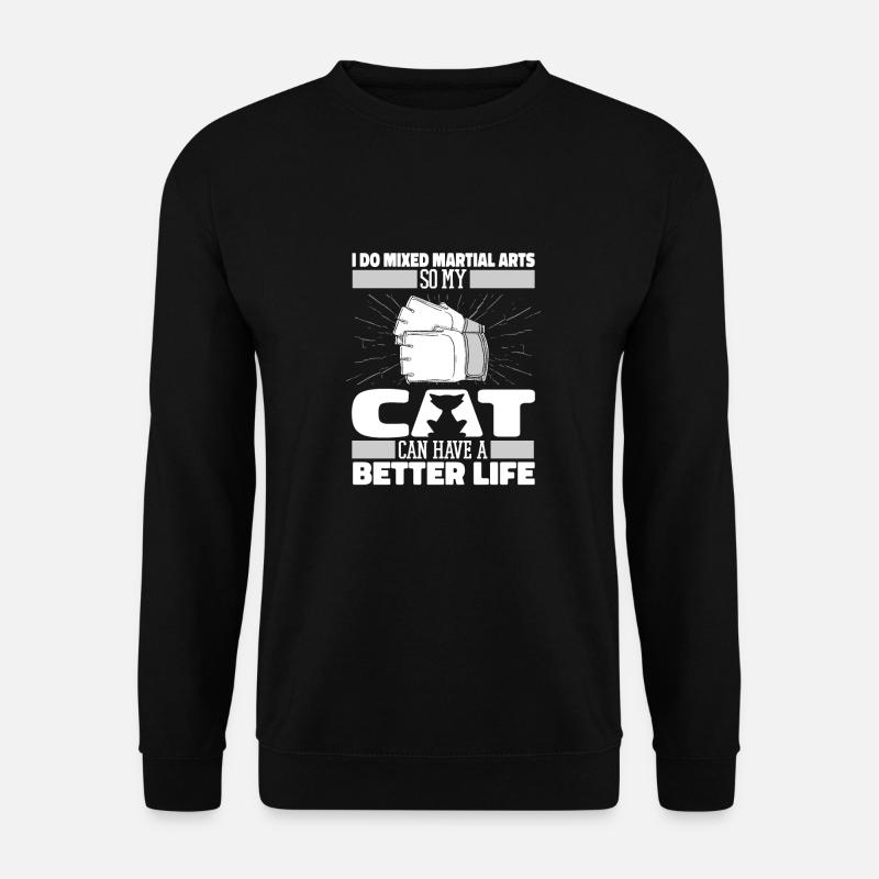 Mixed Martial Arts Cat - Unisex Sweatshirt - black