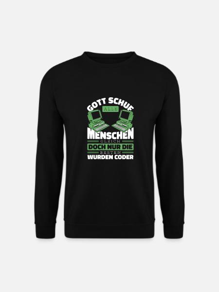 Entwickler Coder Programmierer Gott - Unisex Pullover - Schwarz