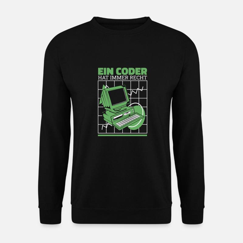 Entwickler Coder Programmierer Cool - Unisex Pullover - Schwarz