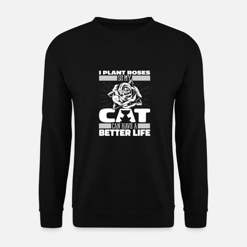 Chat rose - Sweat-shirt Unisexe - noir