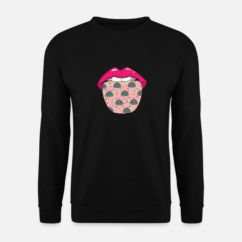 Viking lips - Unisex Sweatshirt - black