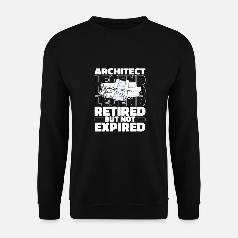 Retired Architect Architecture - Unisex Sweatshirt - black
