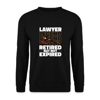 Avocat Avocat Jura Retraité - Sweat-shirt Unisexe - noir - Devant - Alina (178cm) & Michal (187cm)