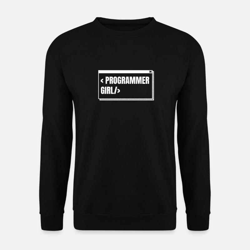 Développeur Coder Programmeur Girl - Sweat-shirt Unisexe - noir