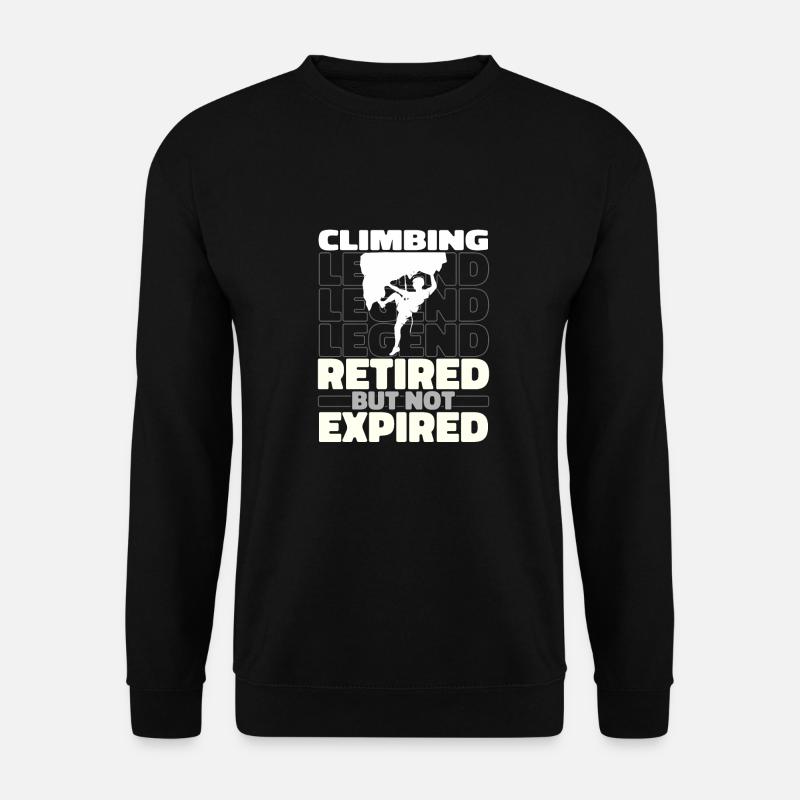 Klettern Kletterer Im Ruhestand - Unisex Pullover - Schwarz