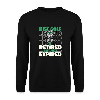 Frisbee Golf Disc Golf Retiré - Sweat-shirt Unisexe - noir - Devant - Alina (178cm) & Michal (187cm)