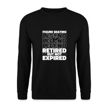 Figure skating Figure skater Retired - Unisex Sweatshirt - black - Front - Alina (178cm) & Michal (187cm)