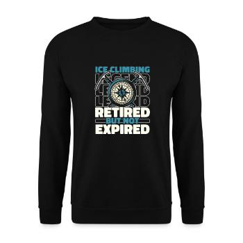 Escalade sur glace à la retraite - Sweat-shirt Unisexe - noir - Devant - Alina (178cm) & Michal (187cm)