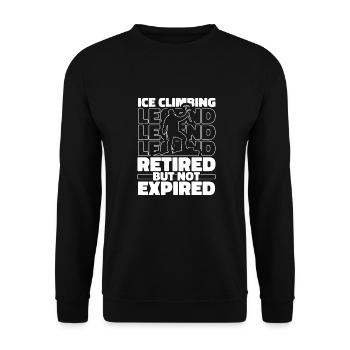 Ice climbing pensioners - Unisex Sweatshirt - black - Front - Alina (178cm) & Michal (187cm)