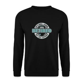Retired kettlebell - Unisex Sweatshirt - black - Front - Alina (178cm) & Michal (187cm)