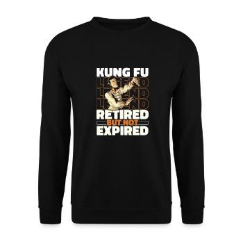 Kung Fu Im Ruhestand - Unisex Pullover - Schwarz - Vorne - Alina (178cm) & Michal (187cm)