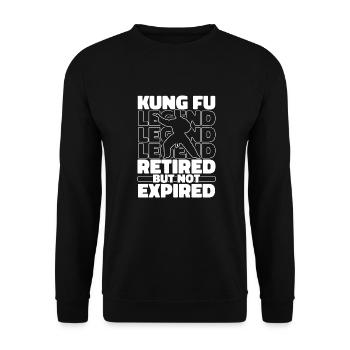 Retired Kung Fu - Unisex Sweatshirt - black - Front - Alina (178cm) & Michal (187cm)