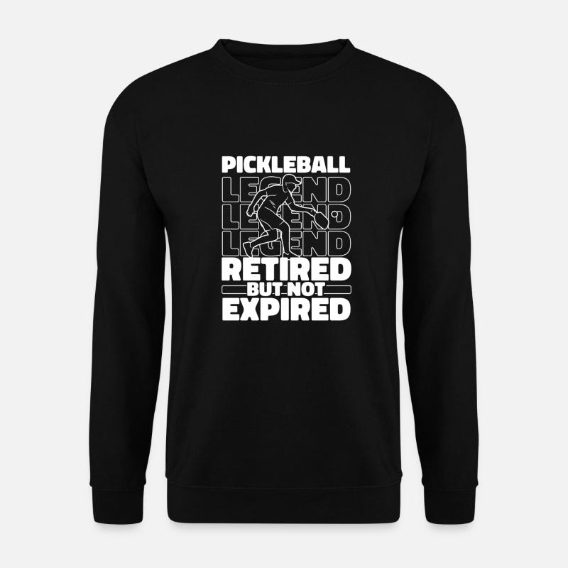 Pickleball Im Ruhestand - Unisex Pullover - Schwarz