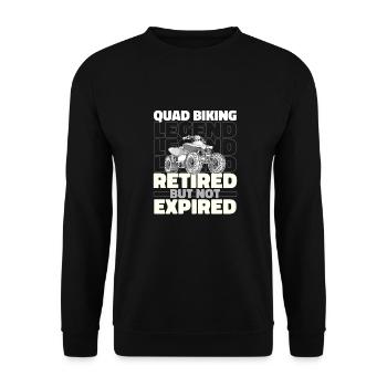 Quad Bike Retiré - Sweat-shirt Unisexe - noir - Devant - Alina (178cm) & Michal (187cm)