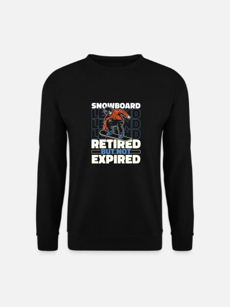 Snowboard Snowboarder Pensioner - Unisex Sweatshirt - black
