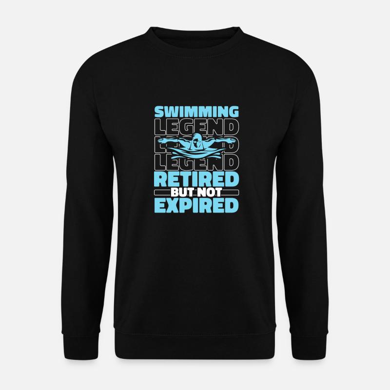 Schwimmen Schwimmer Im Ruhestand - Unisex Pullover - Schwarz