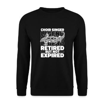 Choristes à la retraite - Sweat-shirt Unisexe - noir - Devant - Alina (178cm) & Michal (187cm)